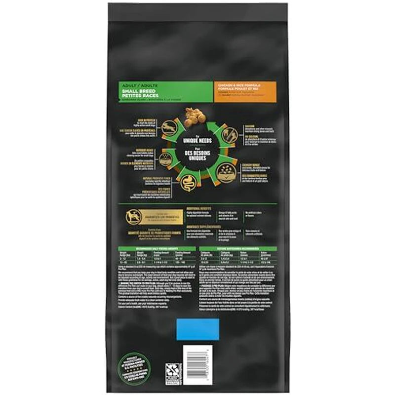 Purina Pro Plan Small Breed Dog Food with Probiotics for Dogs, Shredded Blend