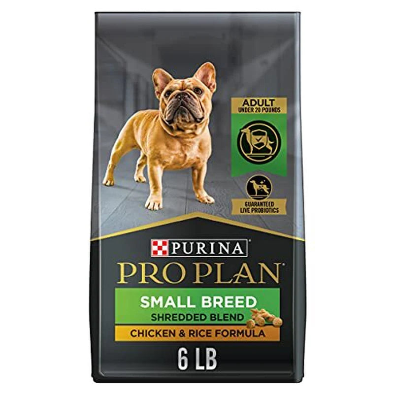 Purina Pro Plan Small Breed Dog Food with Probiotics for Dogs, Shredded Blend