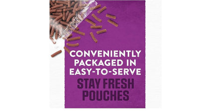 Purina Moist and Meaty Dog Food Chopped Burger Soft Dog Food Pouches - 36 Ct.