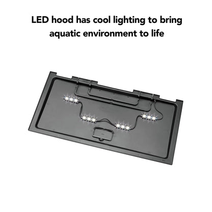 Aquarium Fish Tank Starter Kit with LED Lighting 20-Gal